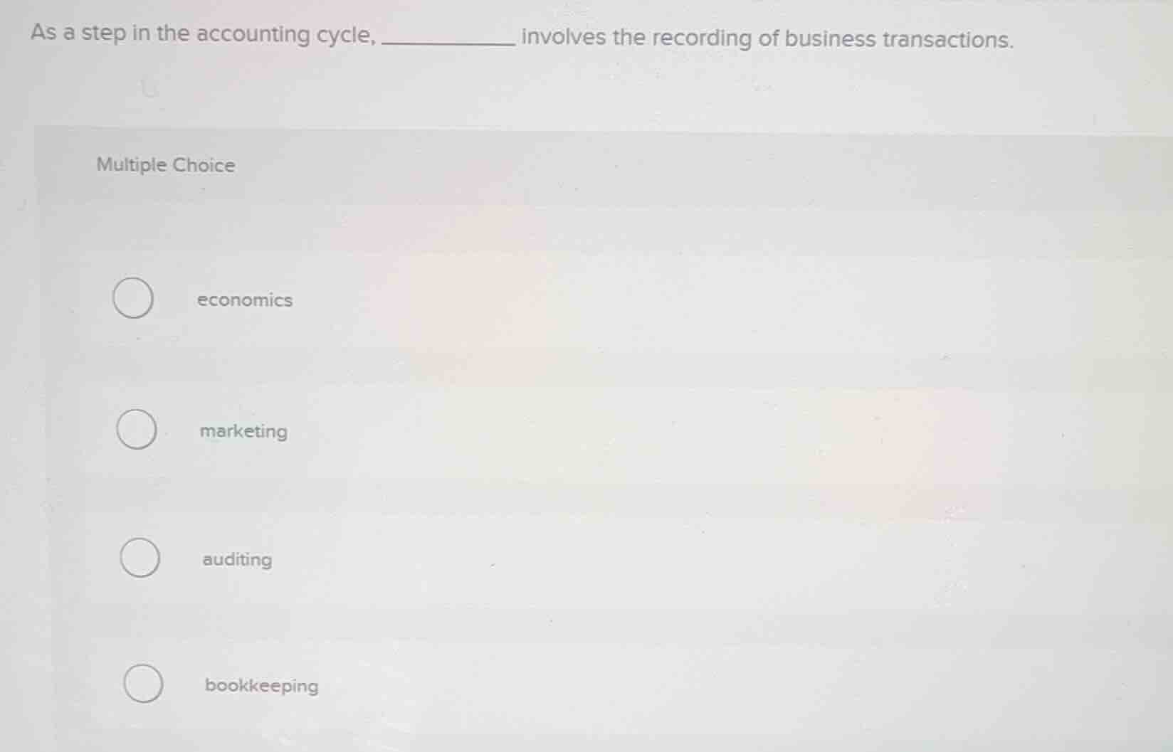 as a step in the accounting cycle, ________ involves the recording of b…