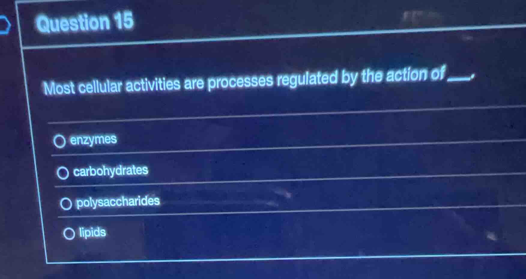 question 15 most cellular activities are processes regulated by the act…
