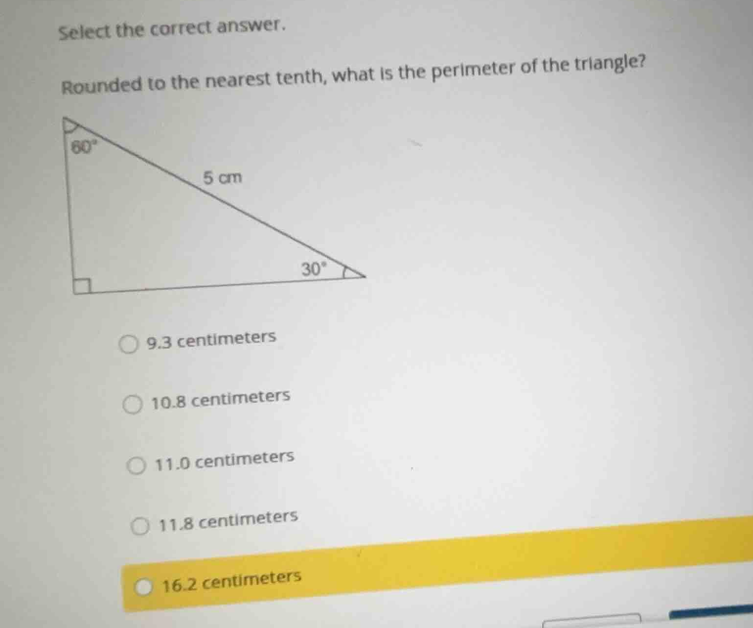 select the correct answer. rounded to the nearest tenth, what is the pe…