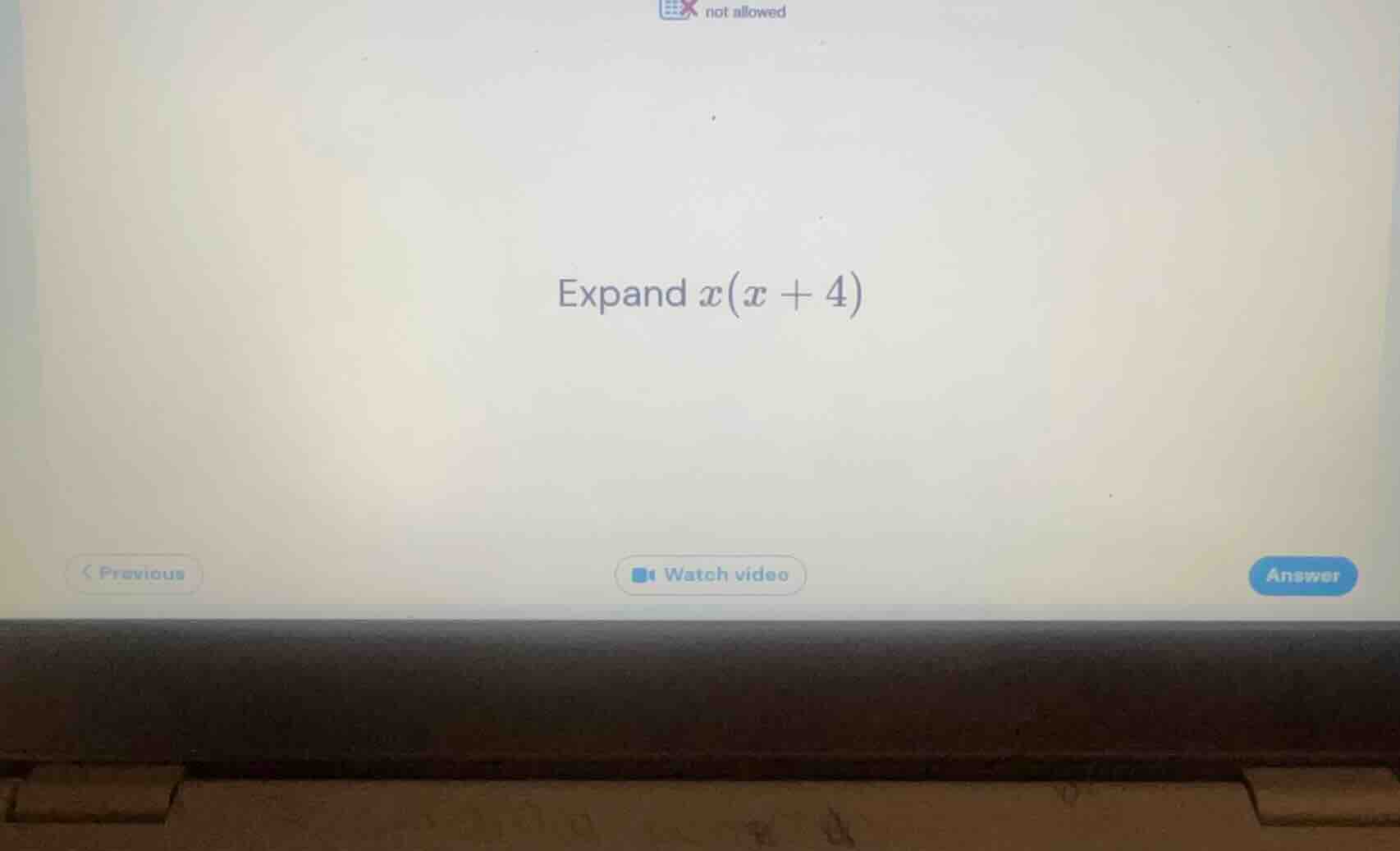 expand \\(x(x + 4)\\)