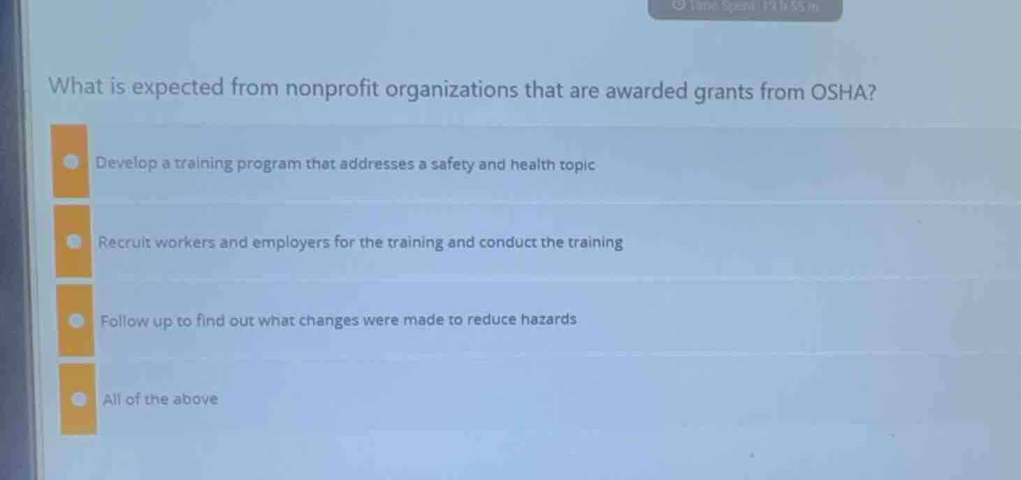 what is expected from nonprofit organizations that are awarded grants f…