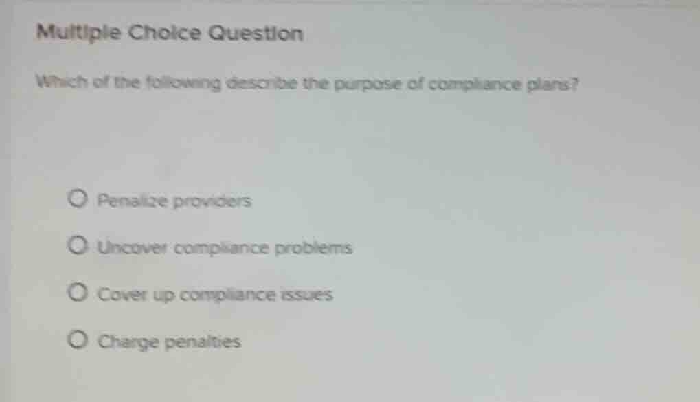 multiple choice question which of the following describe the purpose of…