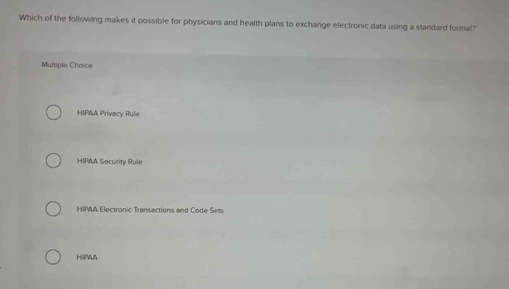 which of the following makes it possible for physicians and health plan…