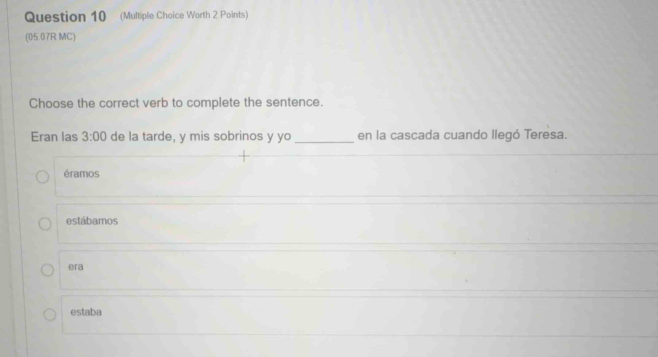 question 10 (multiple choice worth 2 points) (05.07r mc) choose the cor…