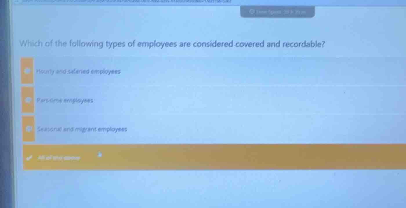 which of the following types of employees are considered covered and re…