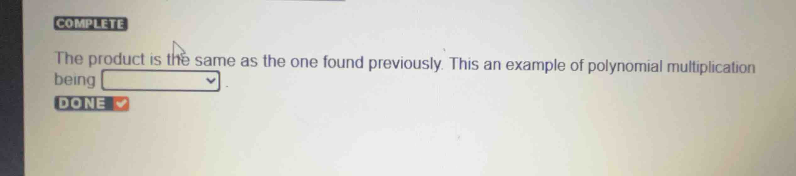 the product is the same as the one found previously. this an example of…