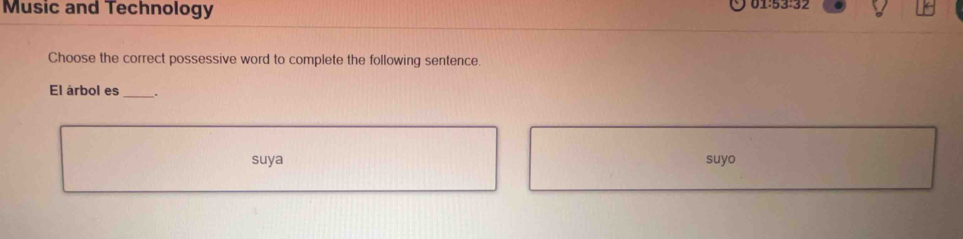 choose the correct possessive word to complete the following sentence. …