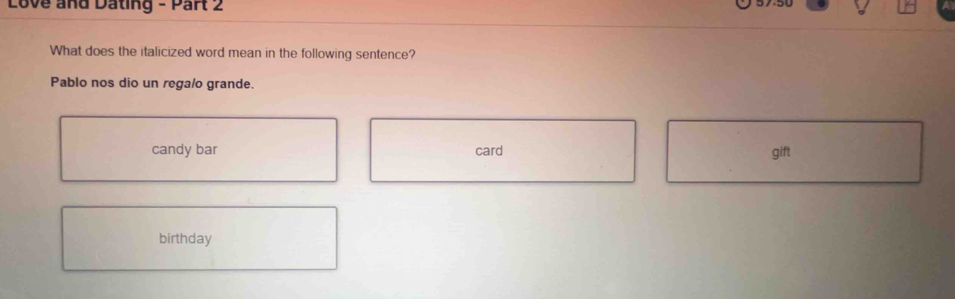 what does the italicized word mean in the following sentence? pablo nos…
