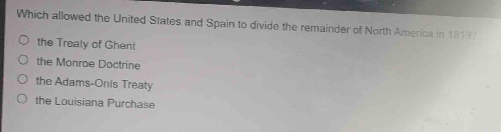 which allowed the united states and spain to divide the remainder of no…
