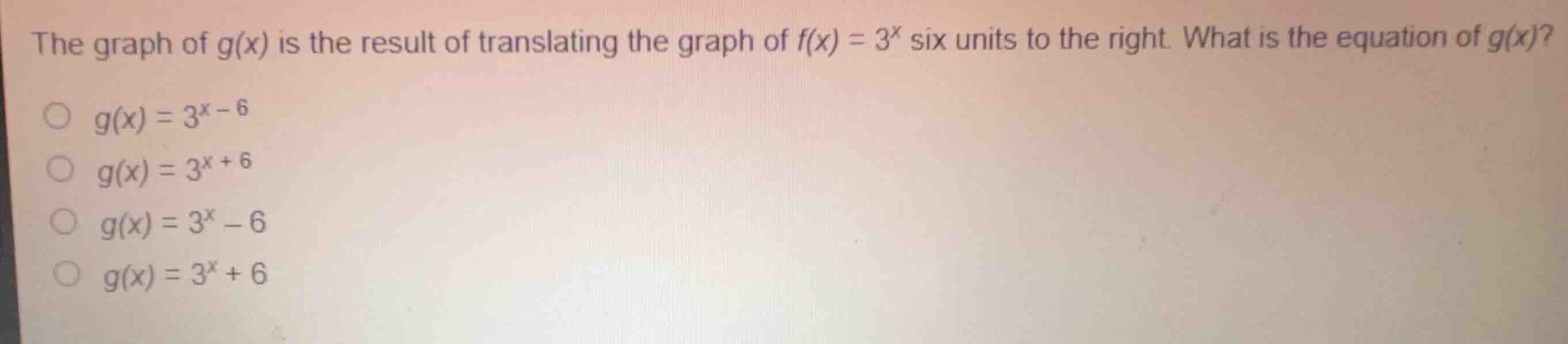 the graph of \\(g(x)\\) is the result of translating the graph of \\(f(…