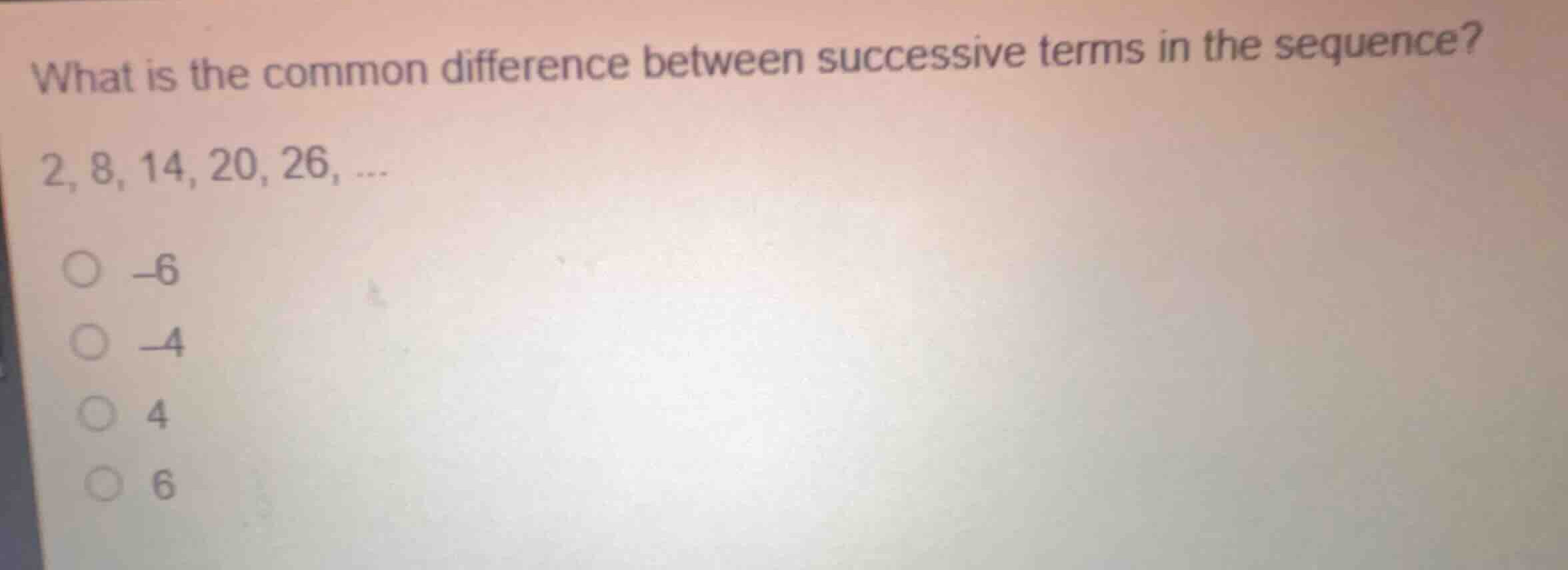 what is the common difference between successive terms in the sequence?…
