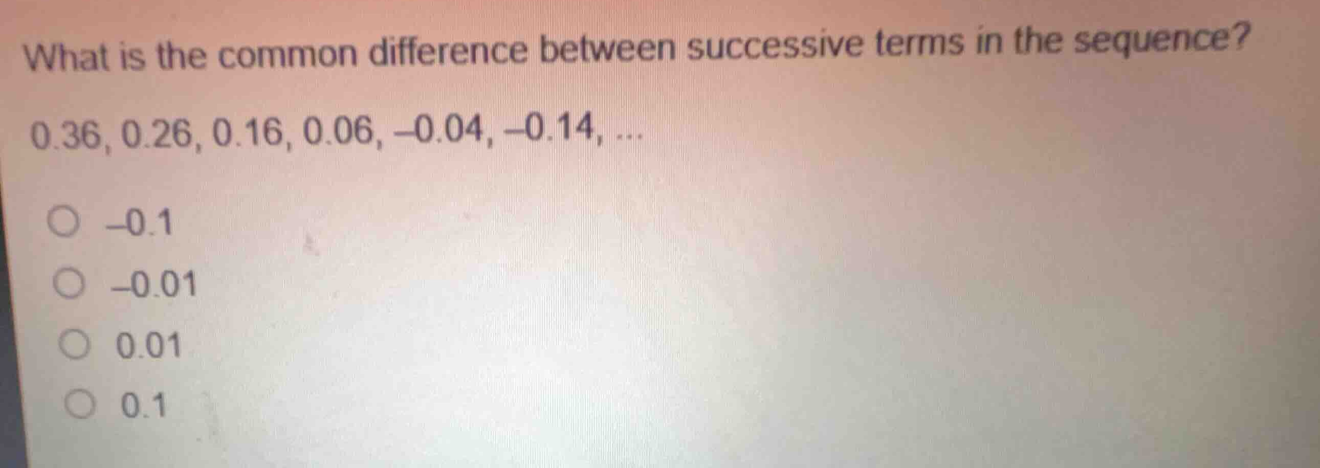 what is the common difference between successive terms in the sequence?…