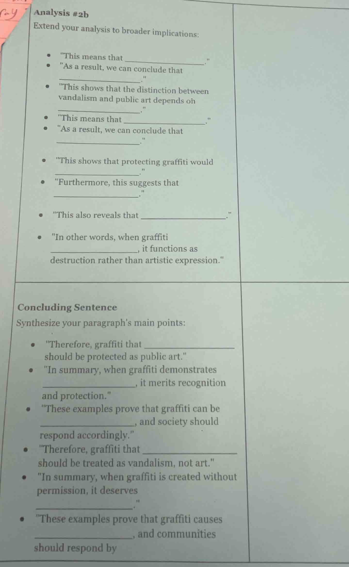 analysis #2b extend your analysis to broader implications: * \this mean…