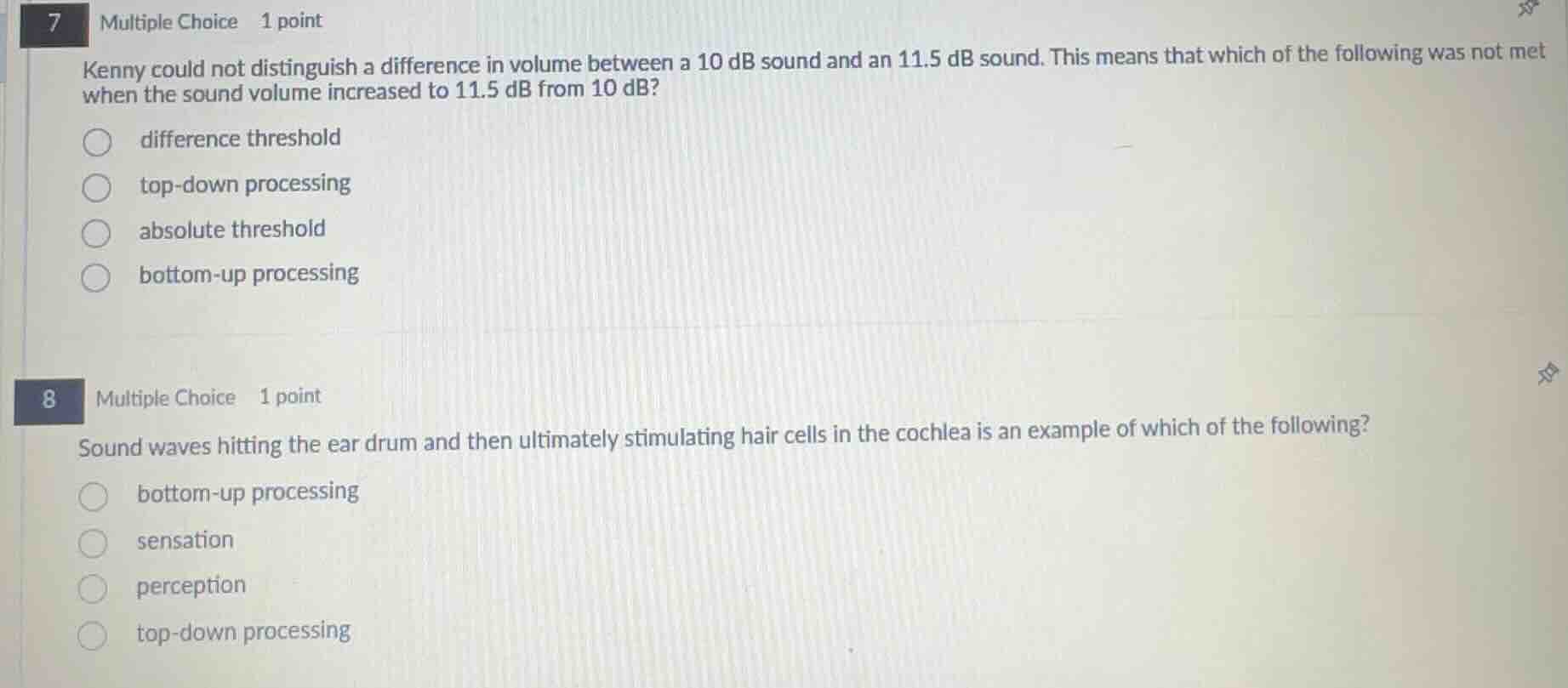 7 multiple choice 1 point kenny could not distinguish a difference in v…