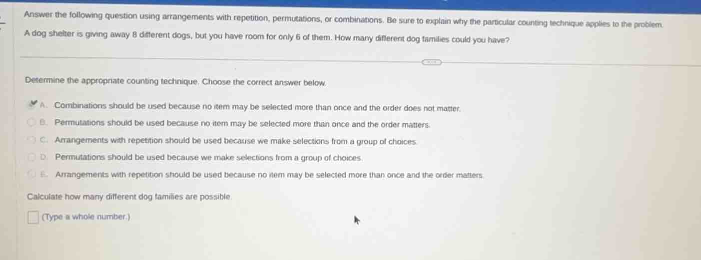 answer the following question using arrangements with repetition, permu…