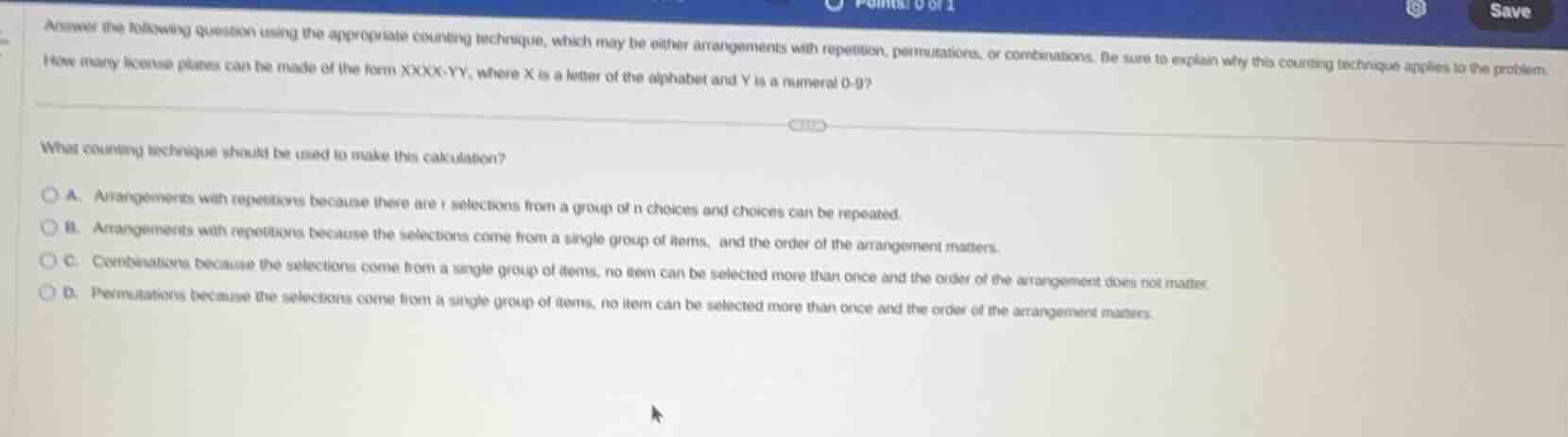 answer the following question using the appropriate counting technique,…