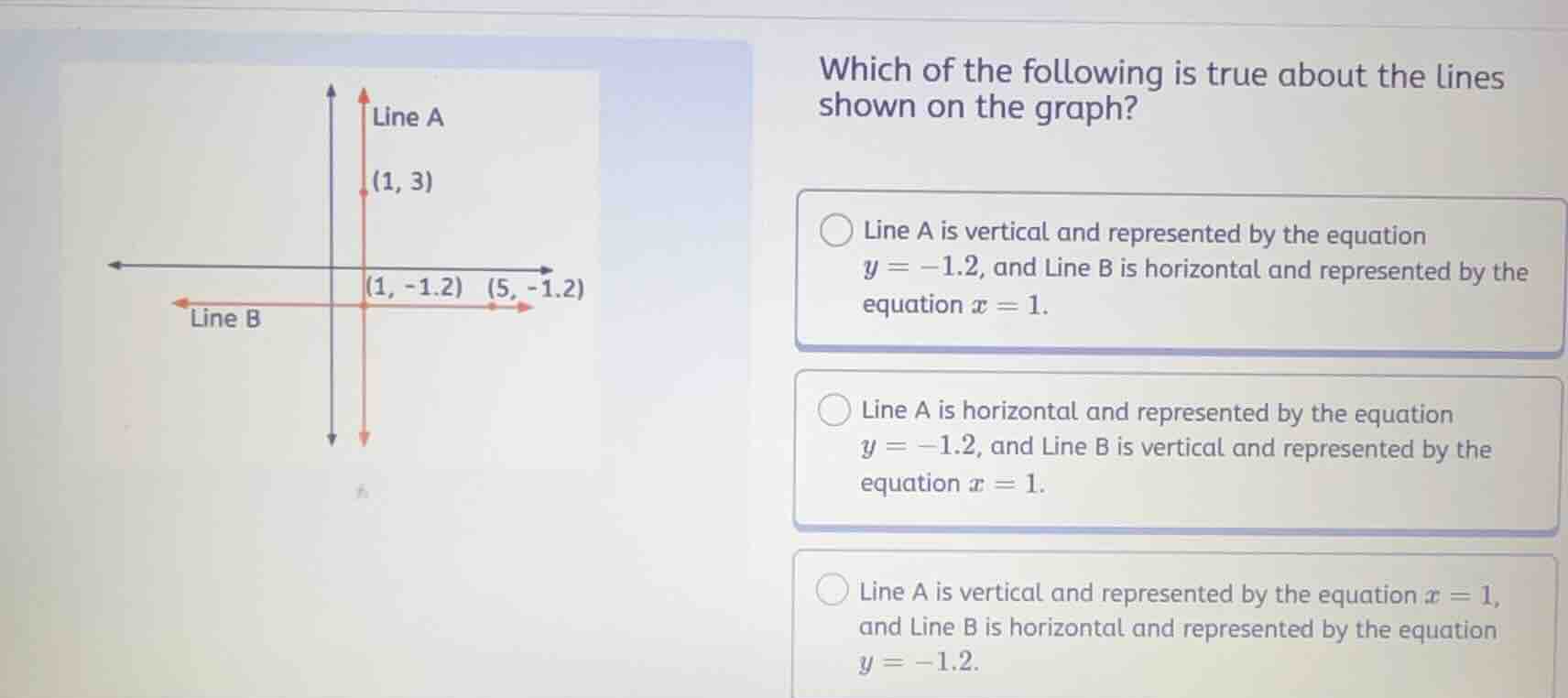 which of the following is true about the lines shown on the graph? line…