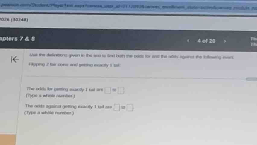 use the definitions given in the text to find both the odds for and the…