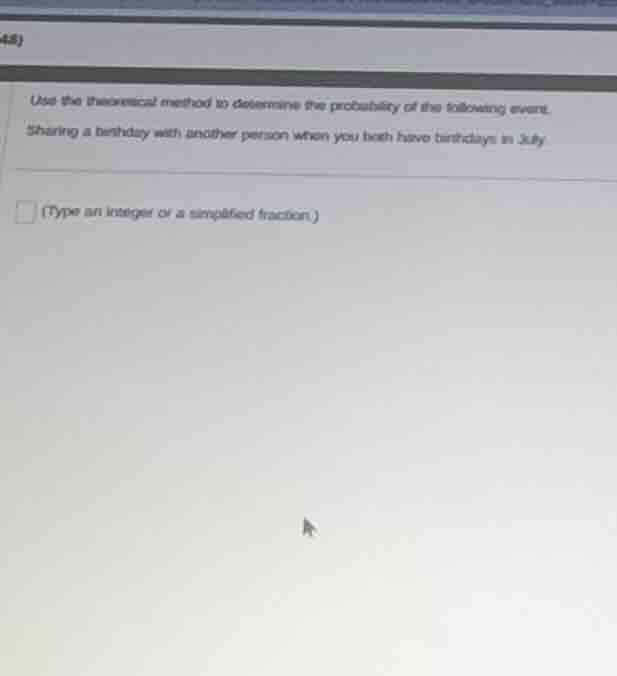 use the theoretical method to determine the probability of the followin…