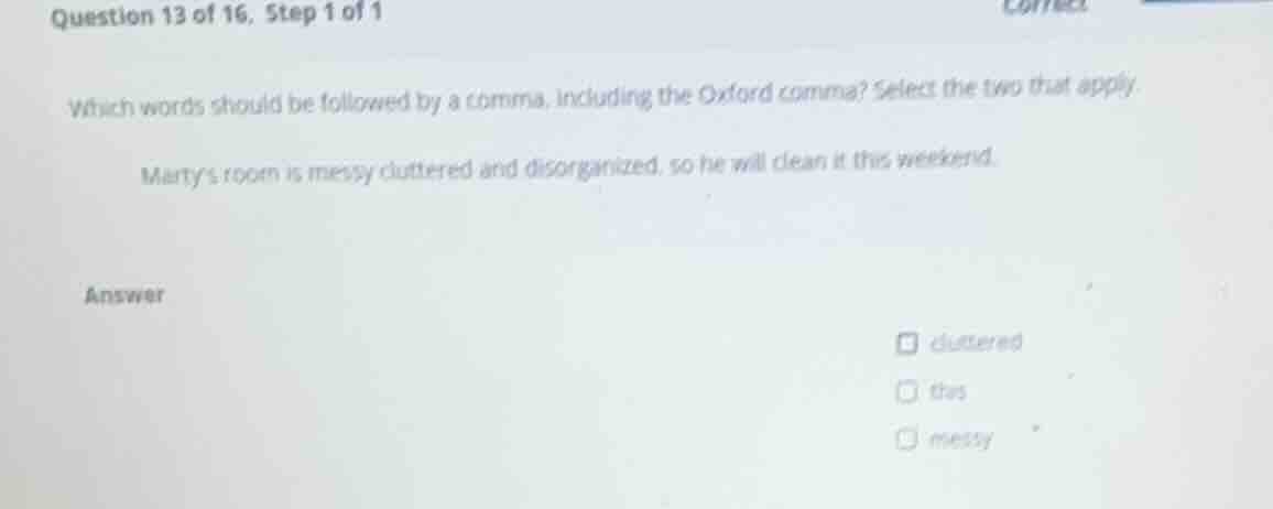 which words should be followed by a comma, including the oxford comma? …