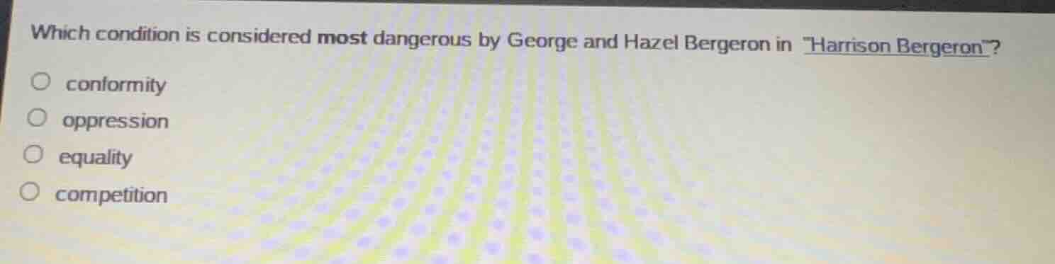 which condition is considered most dangerous by george and hazel berger…