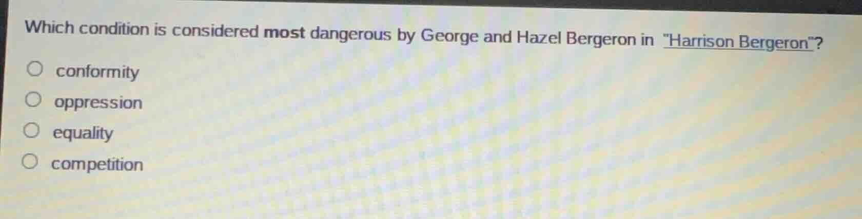 which condition is considered most dangerous by george and hazel berger…