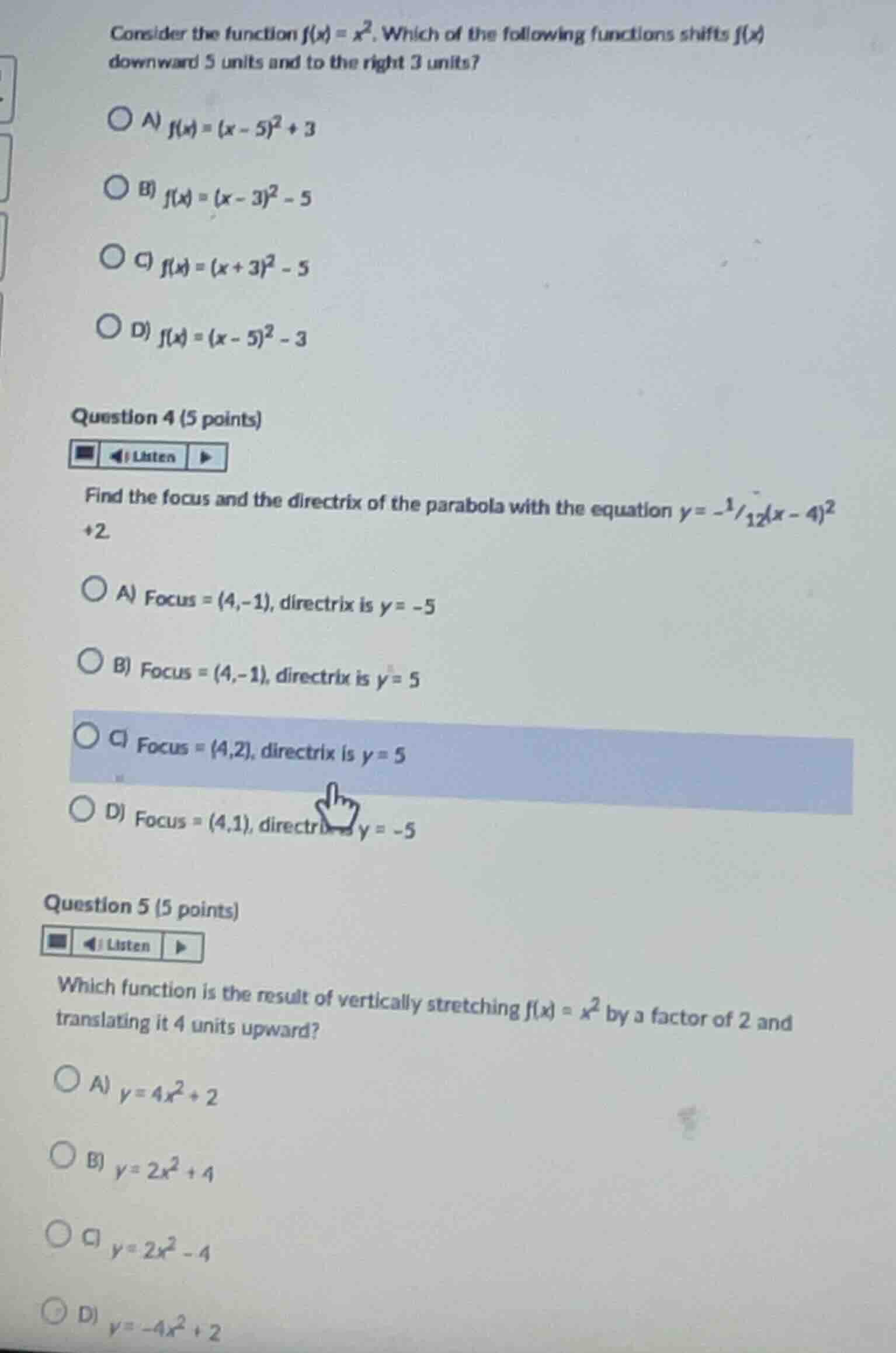 consider the function \\(f(x) = x^2\\). which of the following function…