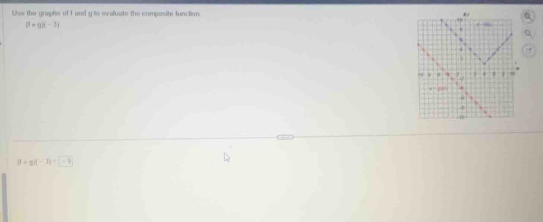 use the graphs of f and g to evaluate the composite function. \\((f \\c…