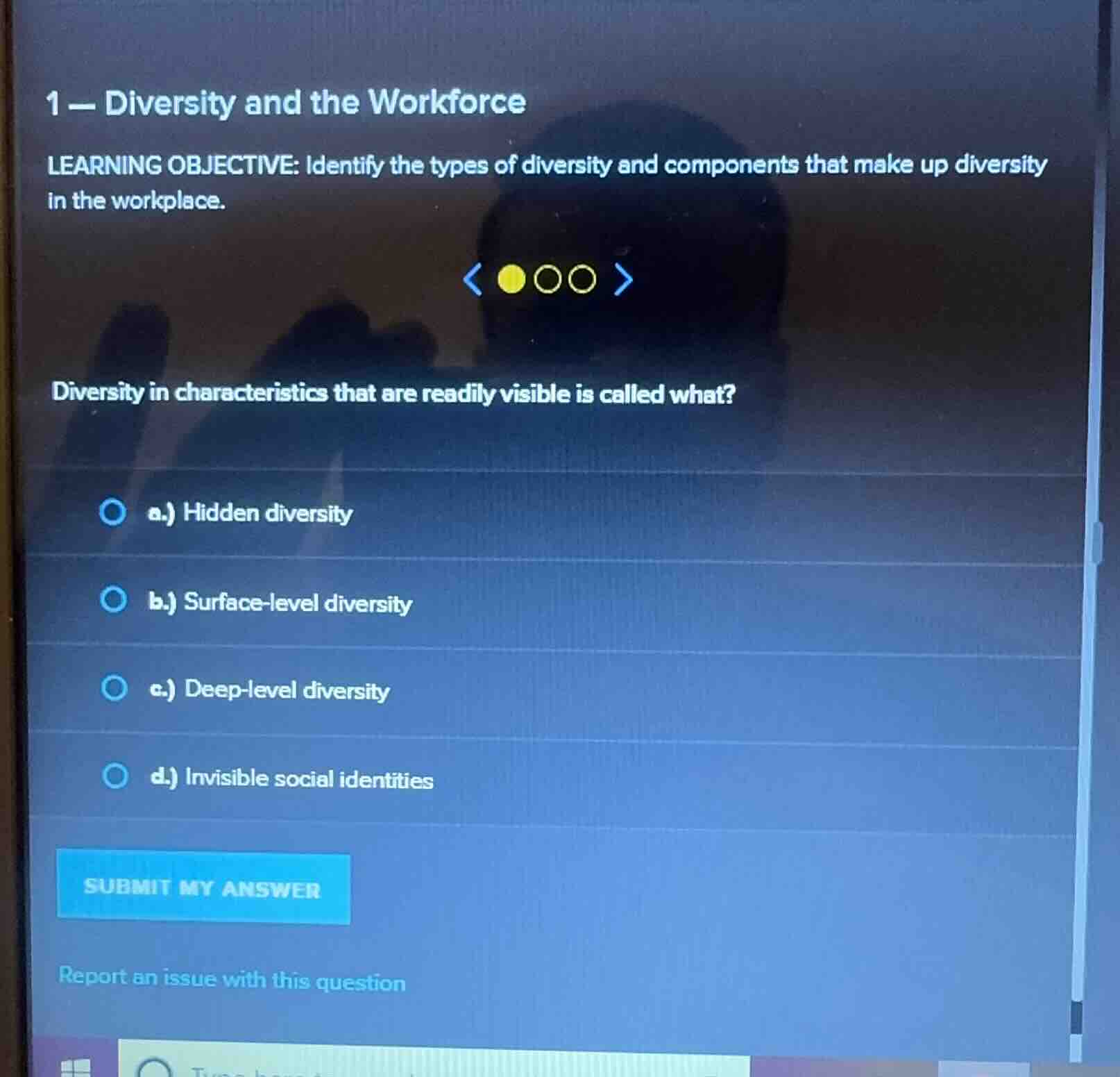 1 - diversity and the workforce learning objective: identify the types …