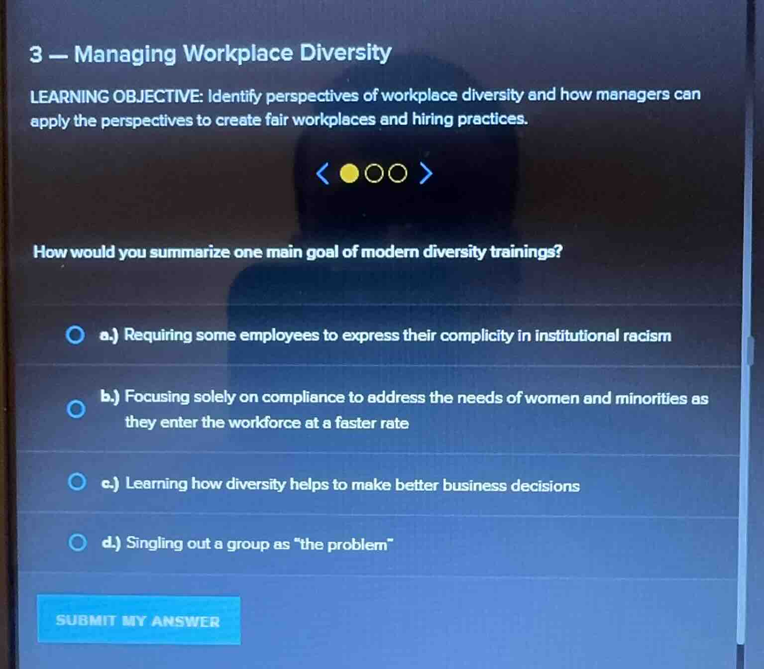 3 - managing workplace diversity learning objective: identify perspecti…