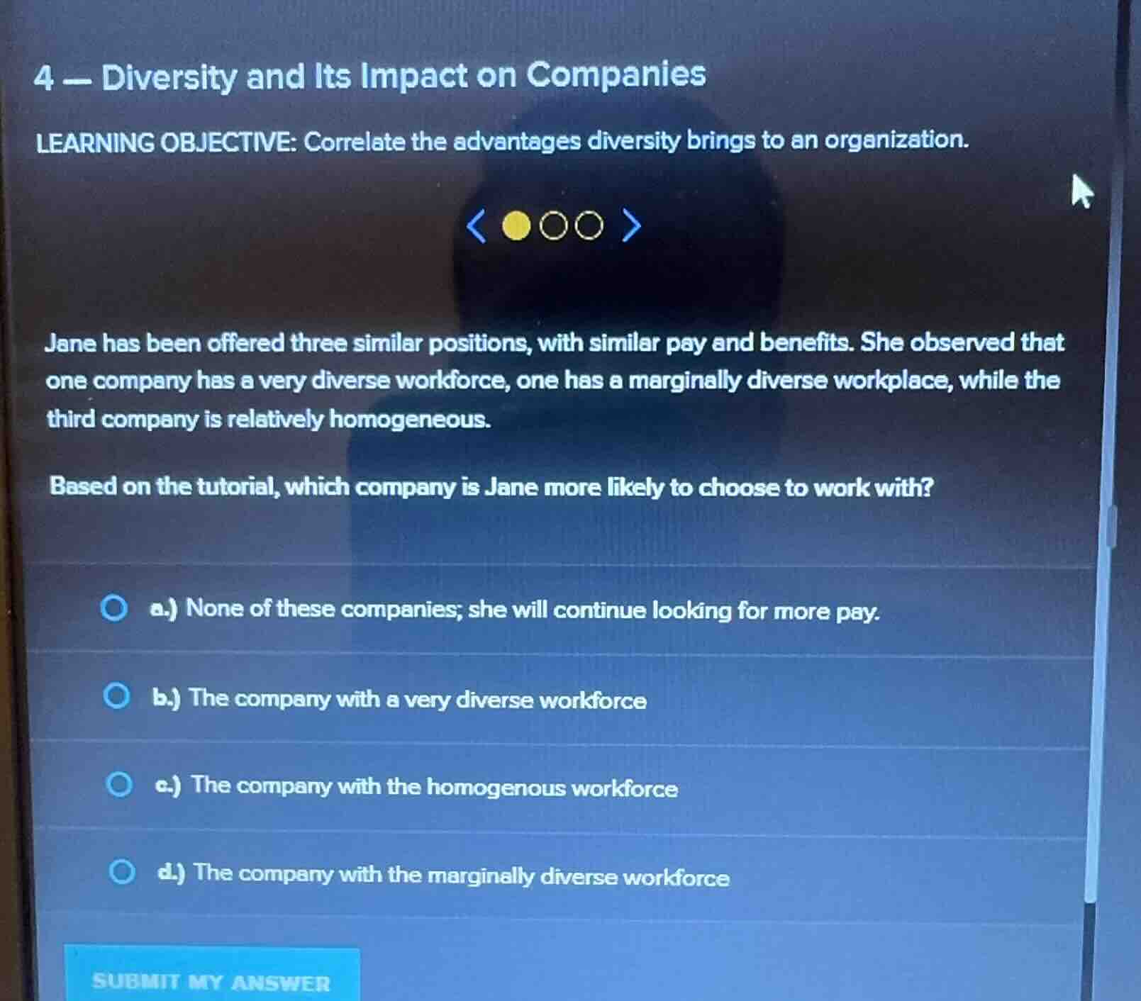 4 - diversity and its impact on companies learning objective: correlate…