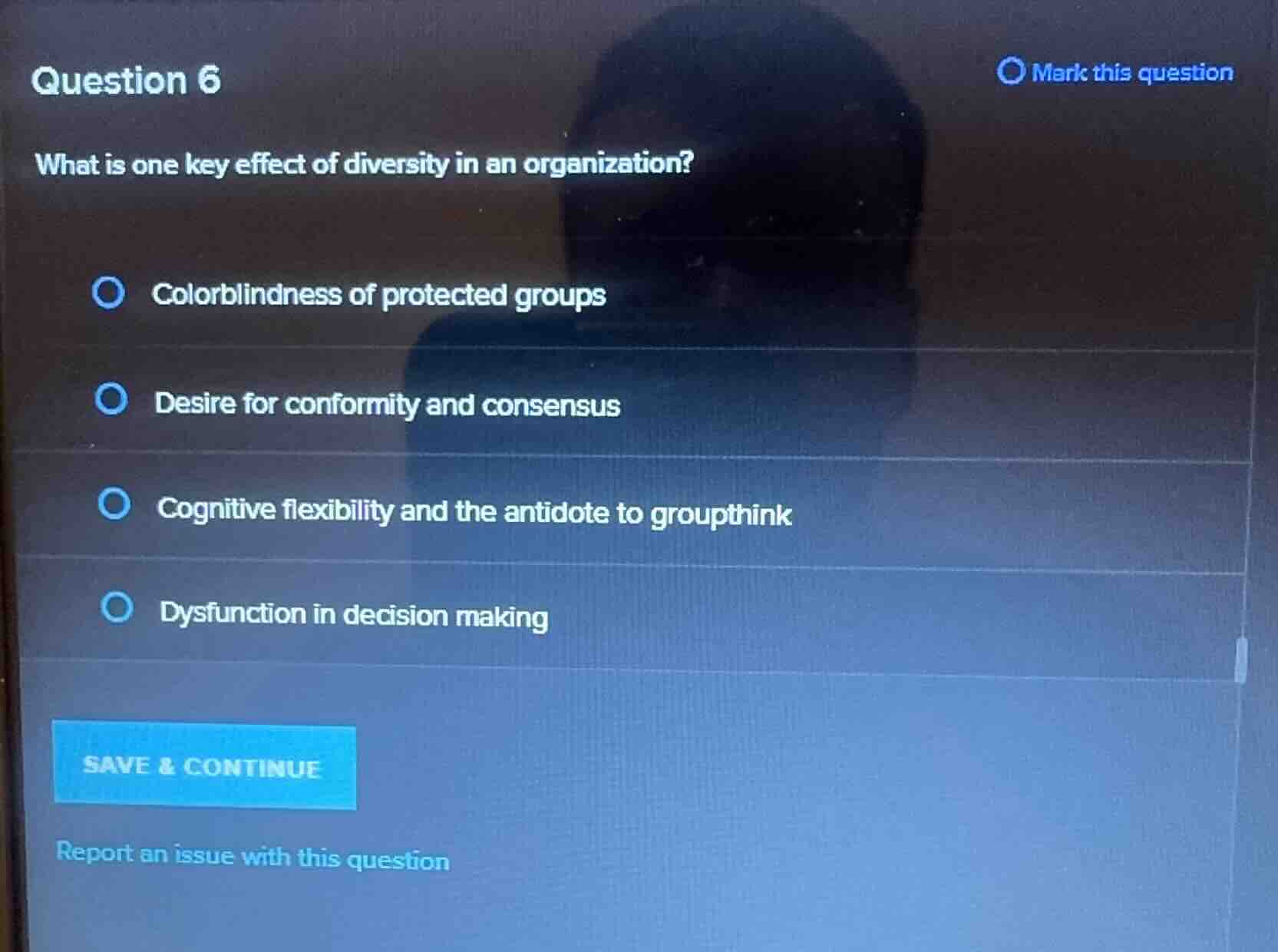 question 6 what is one key effect of diversity in an organization? - co…
