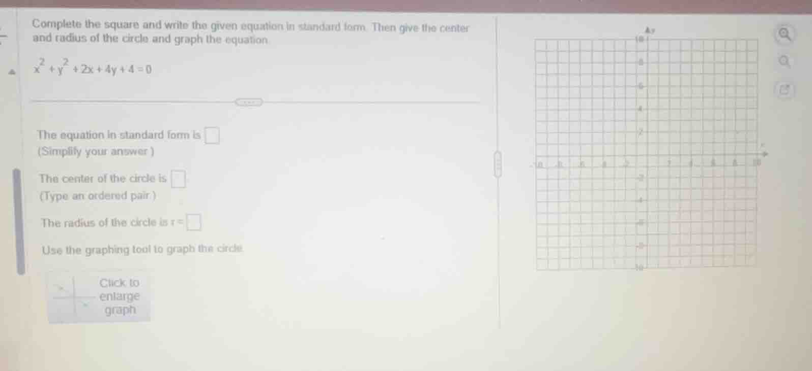 complete the square and write the given equation in standard form. then…