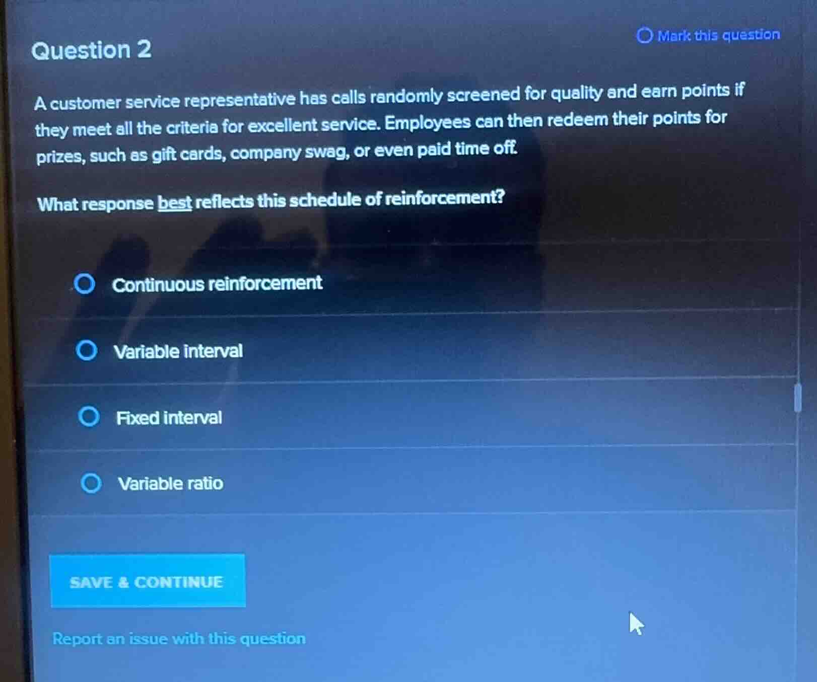 question 2 a customer service representative has calls randomly screene…