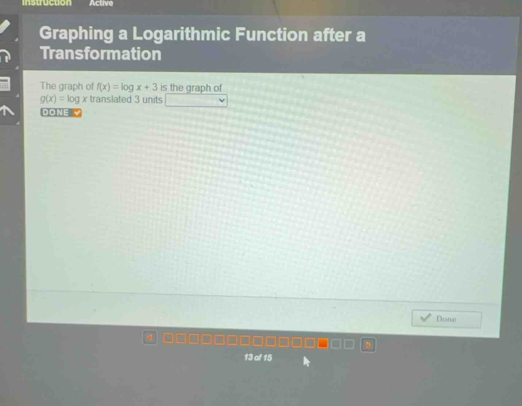 graphing a logarithmic function after a transformation the graph of \\(…