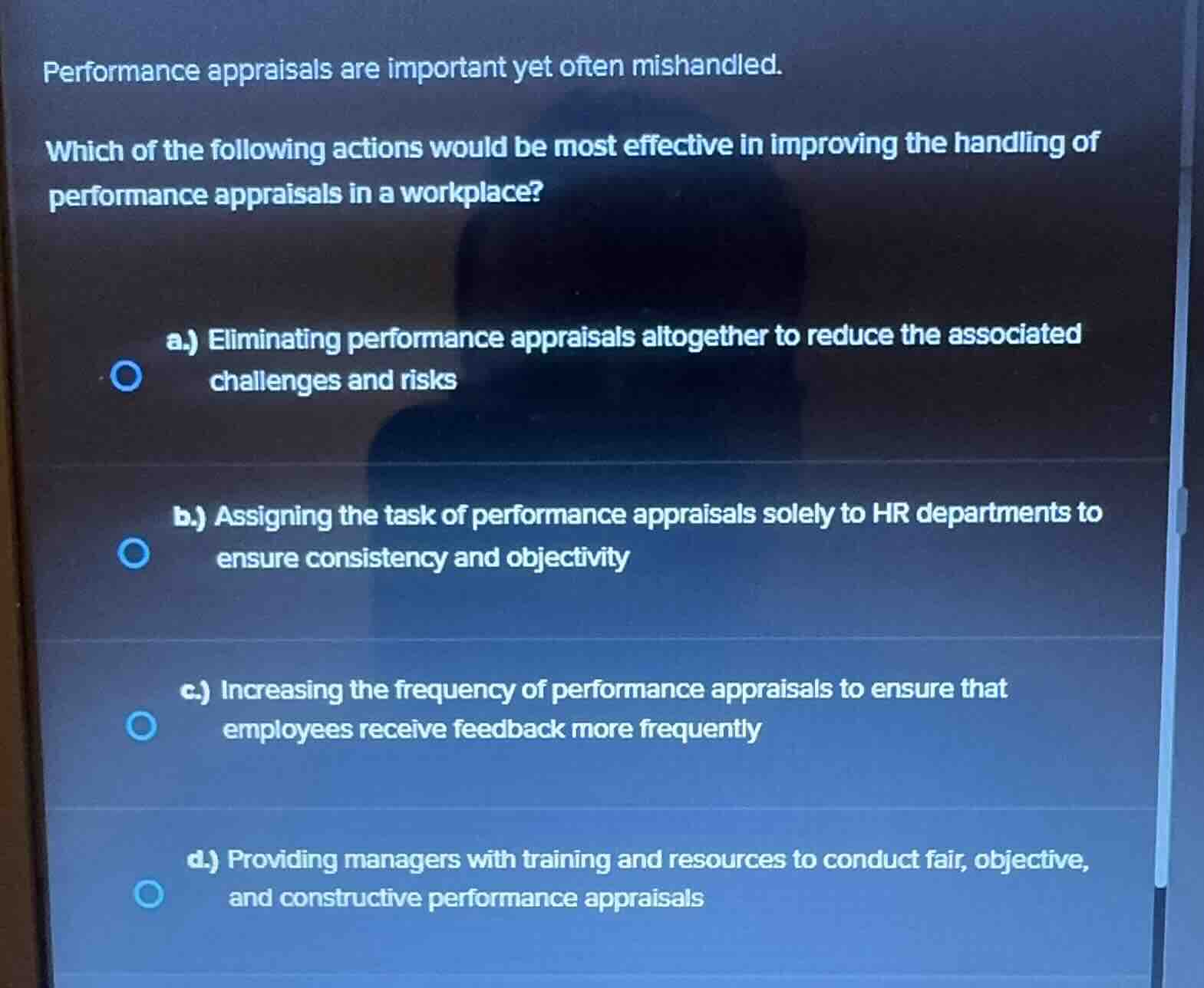 performance appraisals are important yet often mishandled. which of the…