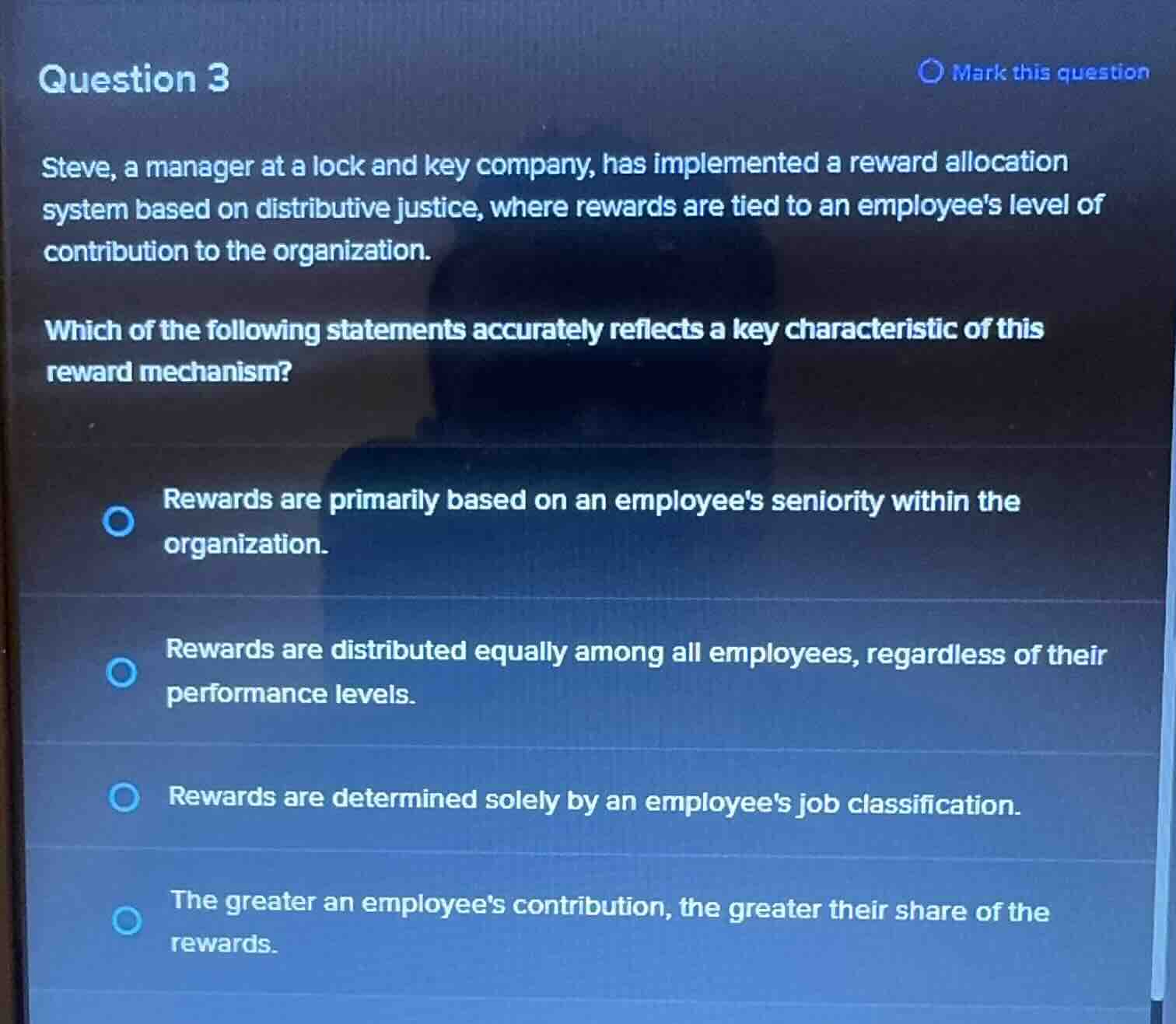 question 3 steve, a manager at a lock and key company, has implemented …