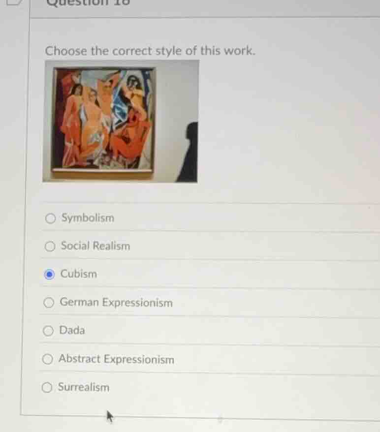 choose the correct style of this work. symbolism social realism cubism …