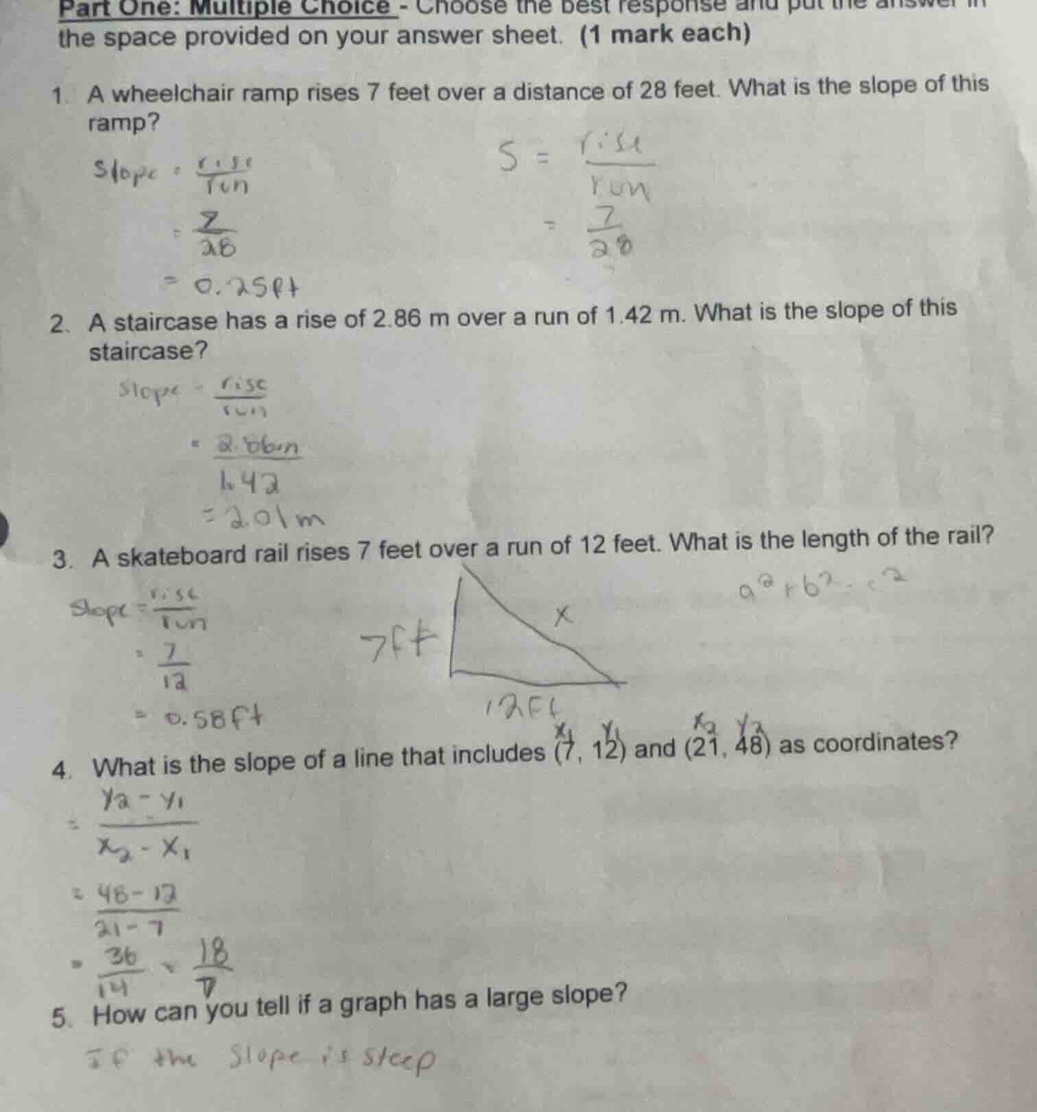 part one: multiple choice - choose the best response and put the answer…