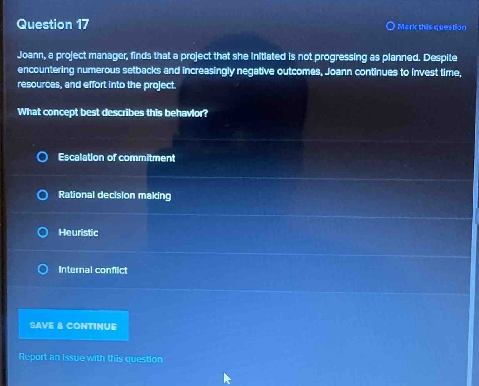 question 17 joann, a project manager, finds that a project that she ini…