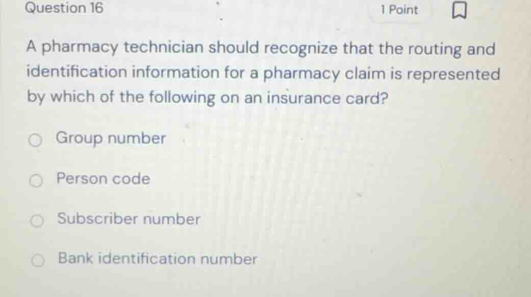 question 16 a pharmacy technician should recognize that the routing and…