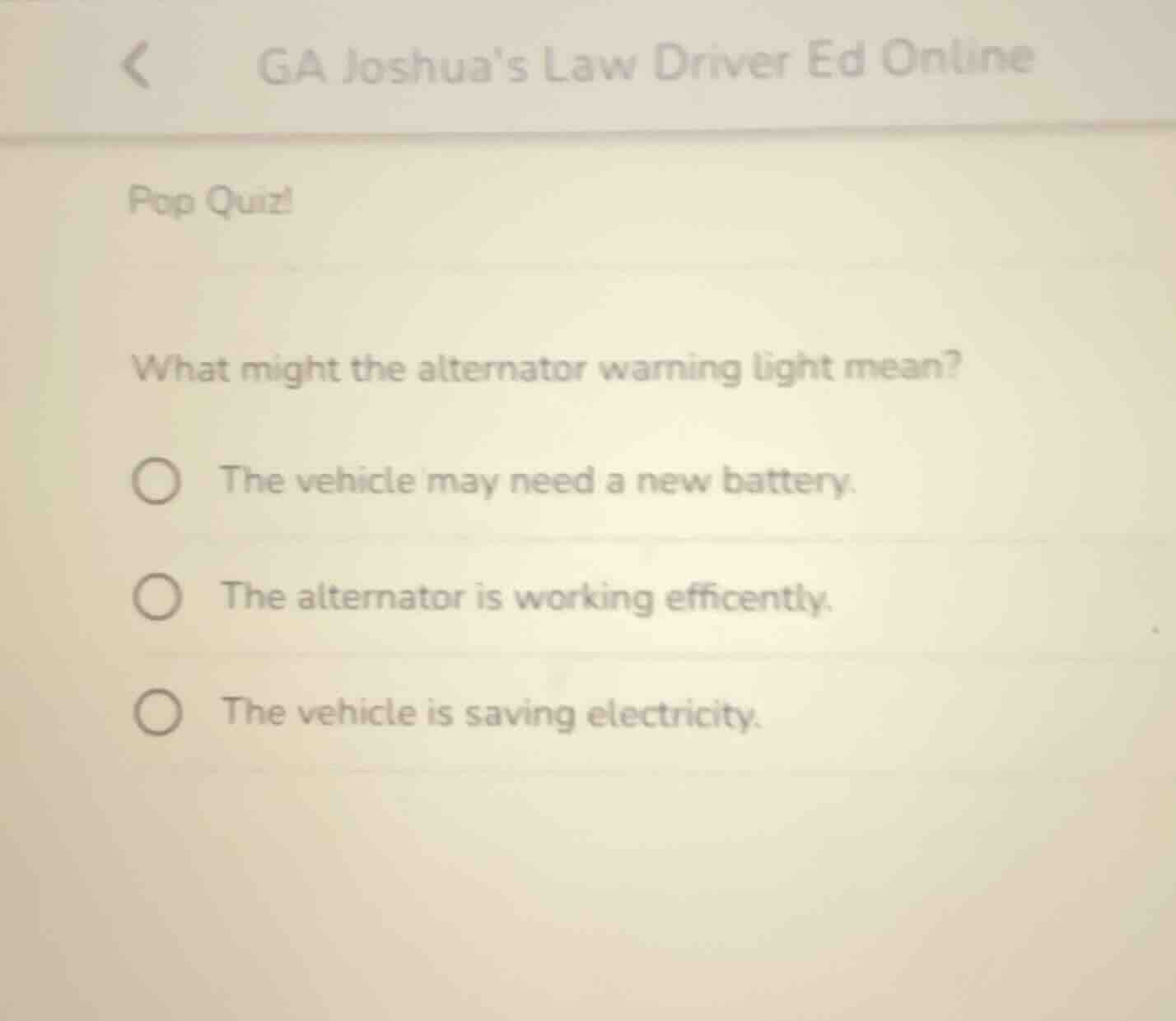 pop quiz! what might the alternator warning light mean? - the vehicle m…