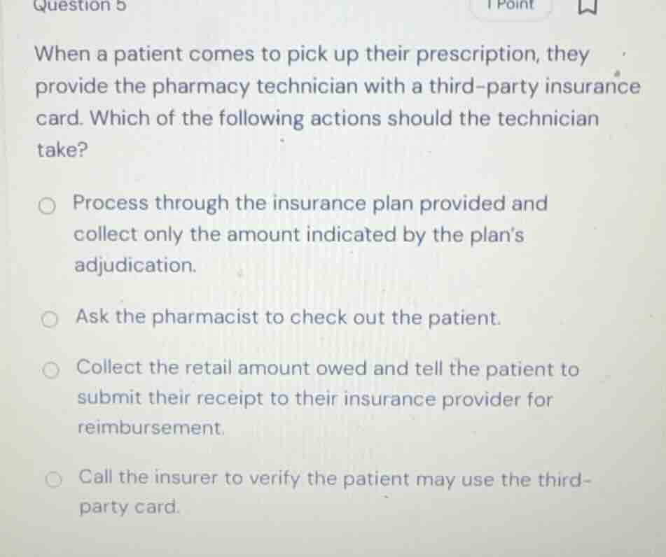 when a patient comes to pick up their prescription, they provide the ph…