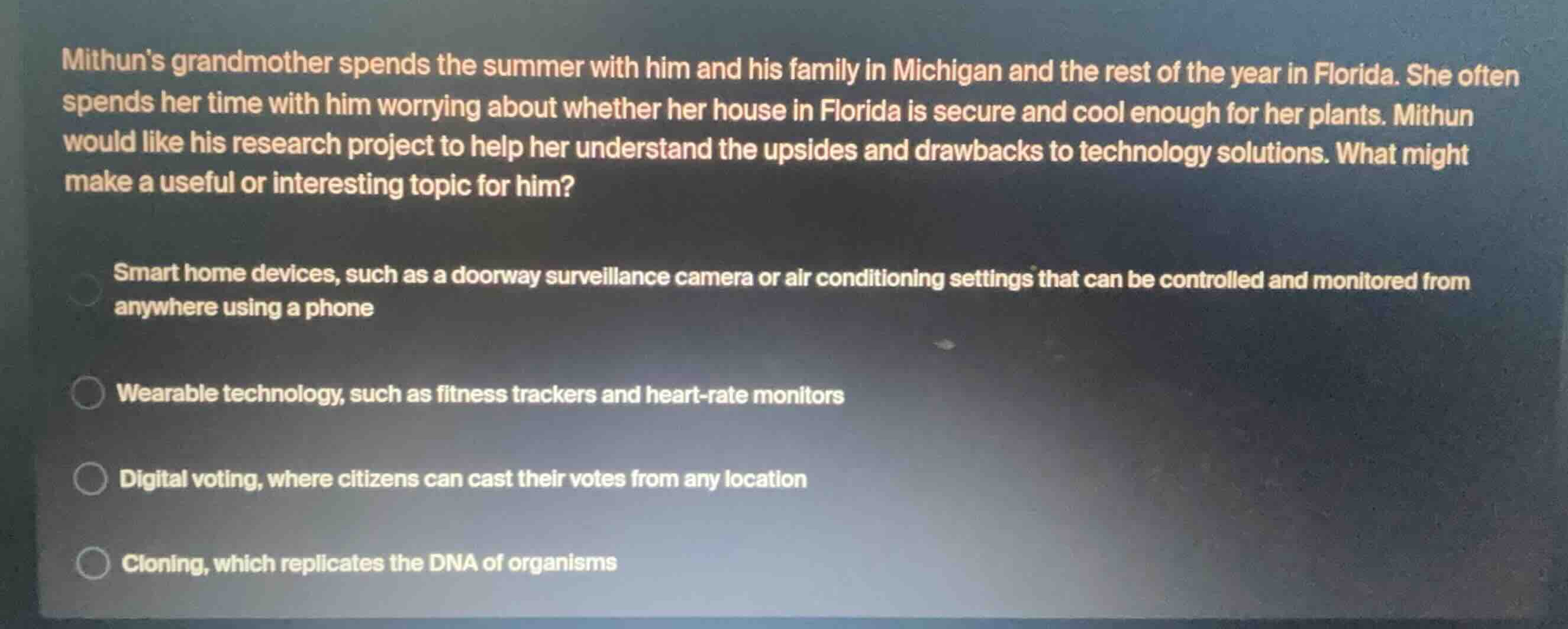 mithuns grandmother spends the summer with him and his family in michig…