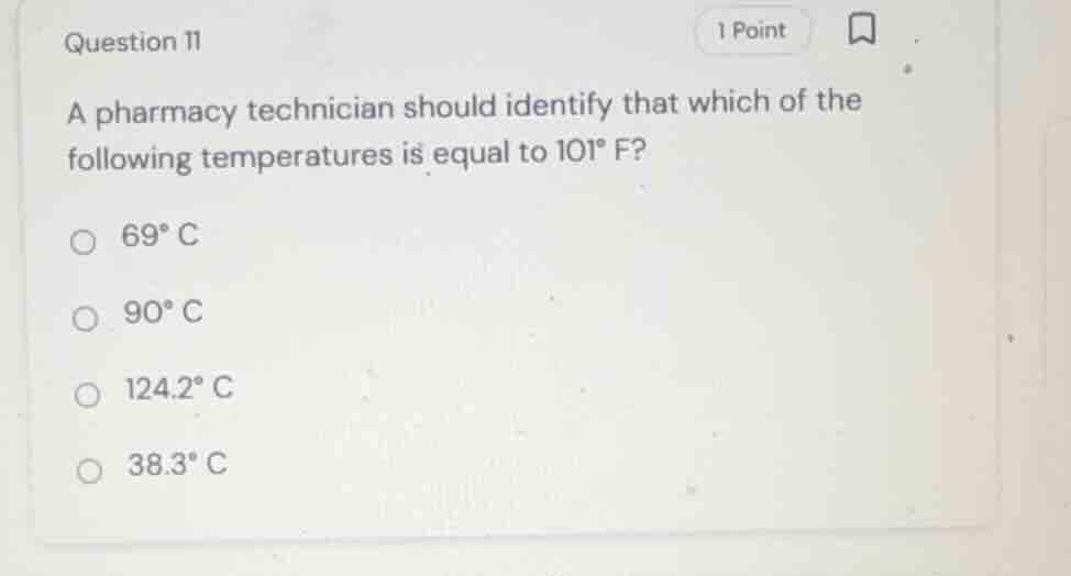 question 11 a pharmacy technician should identify that which of the fol…