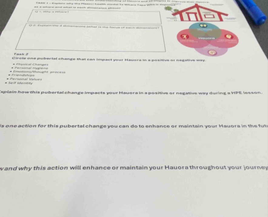 task 1 - explain why the maori health model te whare tapa wha is depict…