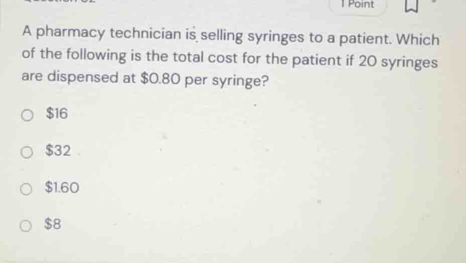 a pharmacy technician is selling syringes to a patient. which of the fo…