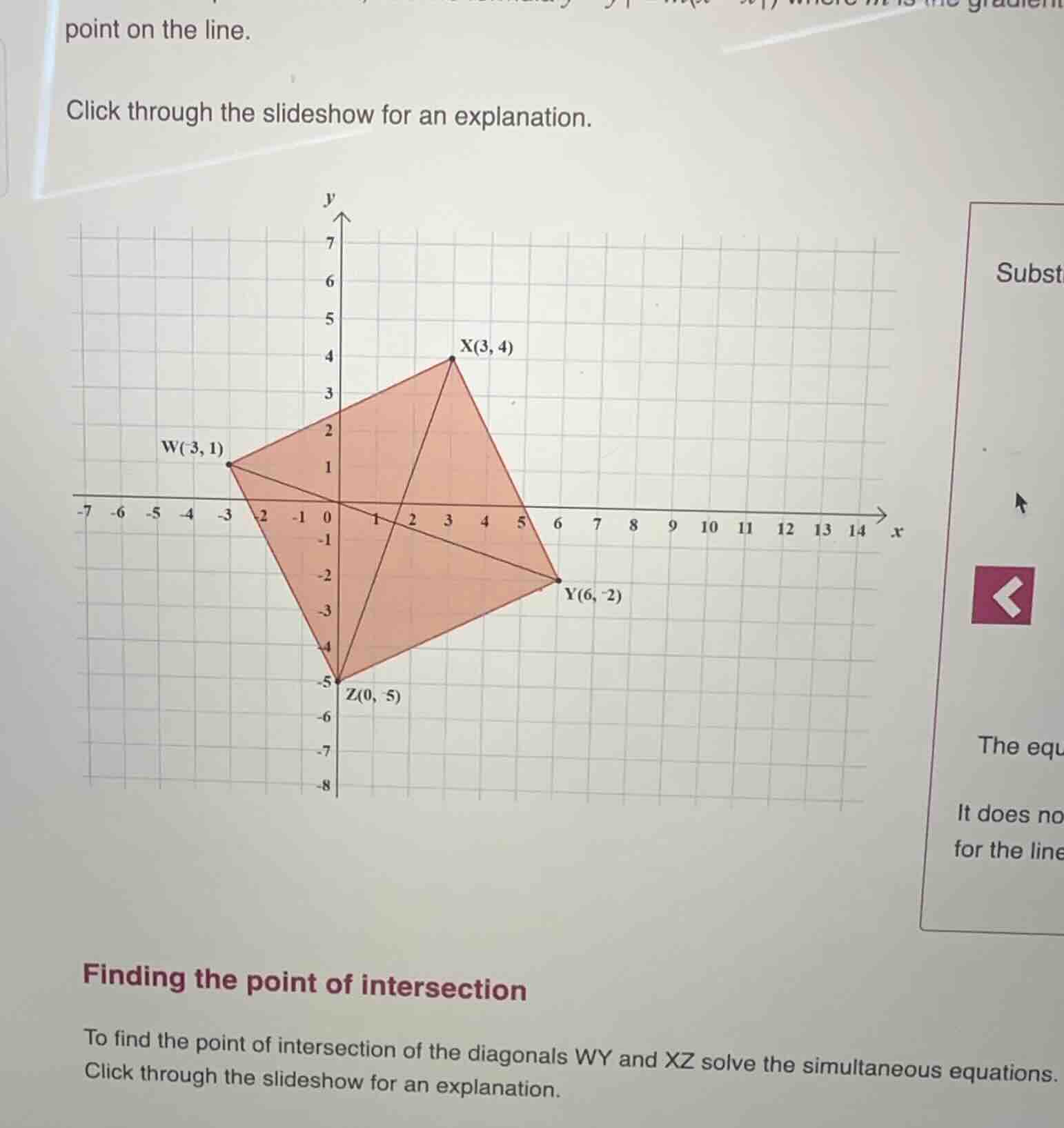 finding the point of intersection to find the point of intersection of …