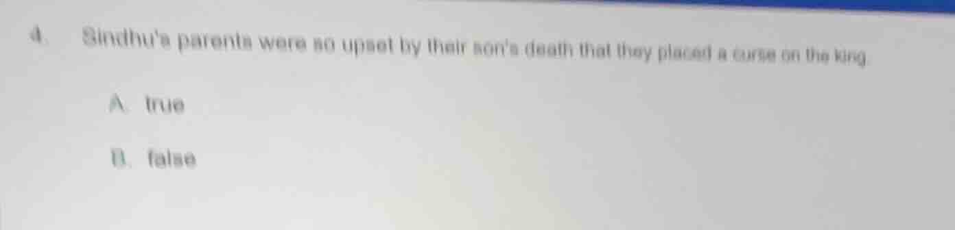 4. sindhus parents were so upset by their sons death that they placed a…