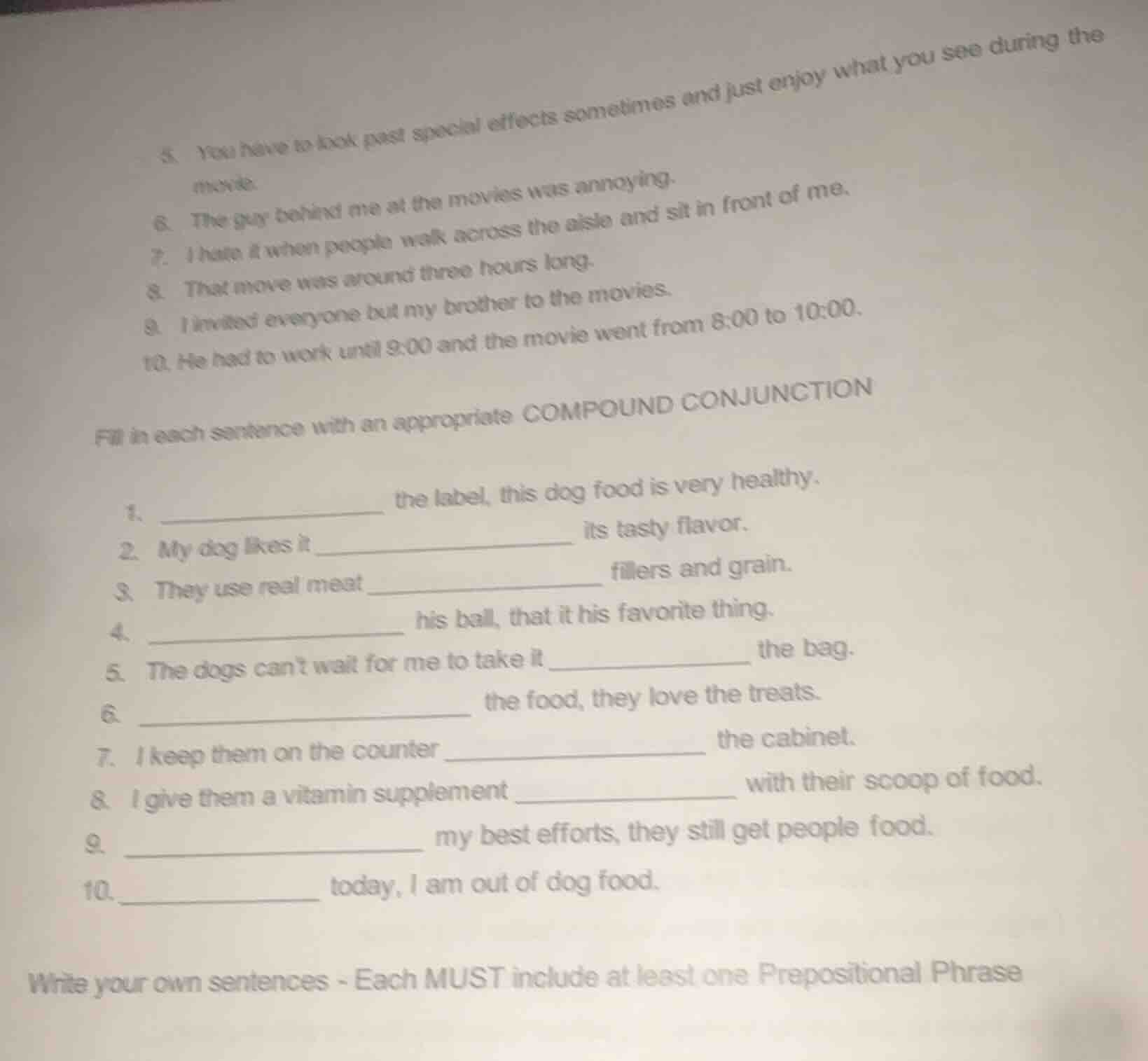 fill in each sentence with an appropriate compound conjunction 1. _____…